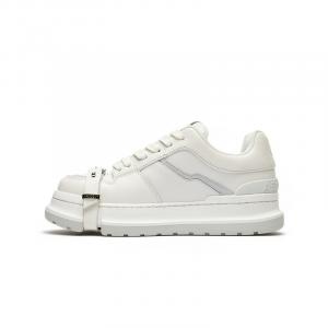 Кроссовки ABCICEY Skateboarding Shoes Unisex Low-top White/Gray, белый