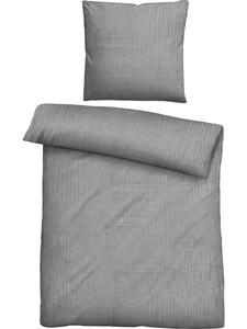 Постельное белье серого цвета Biberna, 135x200 см (80x80 см)