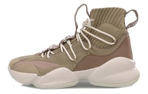 Баскетбольные кроссовки Power 5 мужские с высоким верхом серо-коричневые Lining