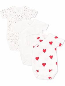 Petit Bateau боди с принтом, белый