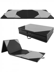 COSTWAY Складной мягкий напольный коврик 300x120 см, серый