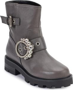 Женские ботинки KARL LAGERFELD PARIS Marceau с подошвой Lug и кристальными деталями, Anthracite