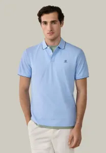 Поло-Рубашка в традиционном стиле с контрастной отделкой Hackett London, Summer Blue