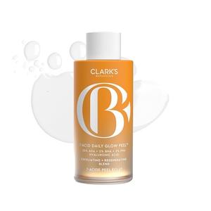 Ежедневный пилинг Clarks Botanicals 7-Acid Daily Glow Peel AHA BHA Chemical Peel для лица Clark's Botanicals
