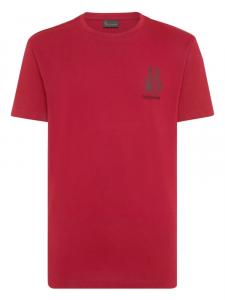 Футболка из хлопка с вышитым логотипом Billionaire, красный