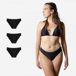 ECOWOMAN 3 шт. бесшовных купальника для менструаций для девочек, умеренные выделения