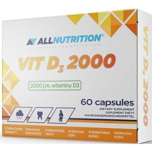 Vit D3 2000 Витамин D3 для поддержания здоровья костей и зубов, 60 капсул, Allnutrition