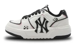 Кроссовки MLB Chunky Liner Skateboarding Shoes Unisex Low-top White/Black, белый/черный