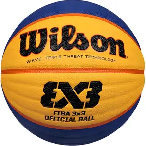 Wilson Баскетбольный мяч PU желтый синий размер 6 тренировочный unisex