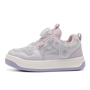 Противоскользящие легкие амортизирующие детские кроссовки для скейтбординга WARRIOR, фиолетовый/белый