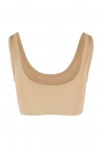 Удлиненный бюстгальтер Small Serif Karl Kani, песочный