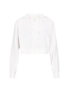 Женская толстовка с капюшоном белого цвета myMo