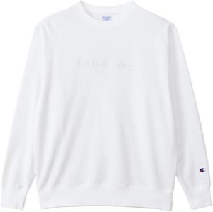 Мужская толстовка Champion с длинным рукавом из французского махрового хлопка, с вышитым логотипом США и круглым вырезом, базовая модель C3-C032, белый