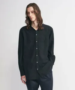 Рубашка с воротником-стойкой в клетку «Дистрикт Мадрас» United Arrows, цвет Black