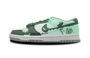 Nike Данки Минт Инк Чарм устойчивые к истиранию лоу-топ скейтборд кроссовки унисекс зелёные - зелёный, цвет Green