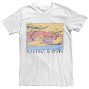 Мужская футболка с градиентом's The Lion King Hakuna Matata Disney, белый