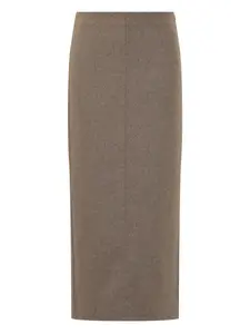 Юбка-карандаш миди Brunello Cucinelli, коричневый