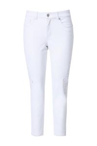 Облегающие джинсы MIAMODA, цвет White denim