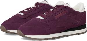 Кроссовки Reebok Unisex-Adult Classic Leather, черный/черный