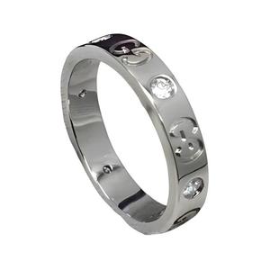 GUCCI Кольцо из белого золота 585 пробы Unisex Silver