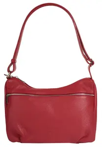 Шоппер Samantha Look, натуральная кожа, производство Италия, красный