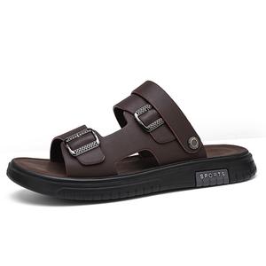 Shiozawa Пляжные сандалии мужские черно-коричневые, цвет Brown