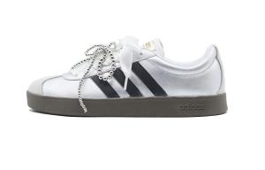 Adidas Neo VL Court 2.0 нескользящие низкие скейтерские кроссовки unisex silver black