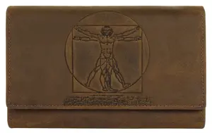 Кожаный кошелек Country, натуральная кожа Landleder, коричневый