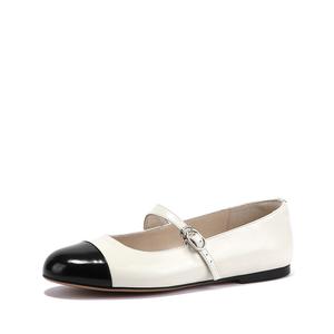 Женские туфли-мэри джейн плоские экрю брут роуз