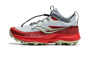 PEREGRINE 13 ST Кроссовки для трейлраннинга мужские серо-красные Saucony