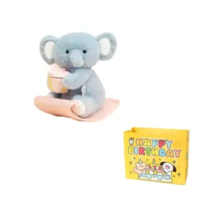 Милые плюшевые куклы Rocker Bear, Lamb, Kitten, Elephant высотой 20 см Enlightenment