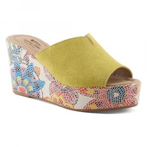 Платформа-танкетка Laylani Spring Step, yellow suede