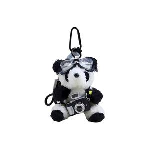 Милые плюшевые куклы-подвески в виде медведей с камерой высота 11см FKOFR, Shimmery Camera Panda
