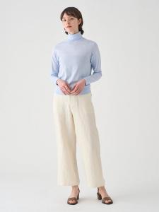 Легкие брюки из жаккардовой льняной ткани | FP158