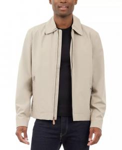 Мужская эластичная водонепроницаемая куртка Hipster с застежкой-молнией по всей длине London Fog, серый