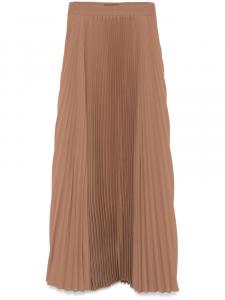 Юбка макси STYLAND в складку, коричневый