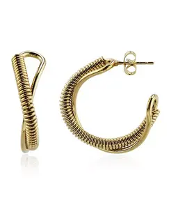 Серьга-Кольцо из нержавеющей стали Rebl Jewelry, gold