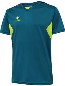 Рубашка Hmlauthentic Pl Jersey S/S Kids синего цвета Hummel