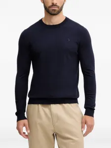 Свитер с круглым вырезом Trussardi, синий