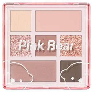 Pink Bear Палетка теней для век Pinkbear Small World семь цветов без переноса контурирование стойкий эффект подчеркивание естественной красоты глаз