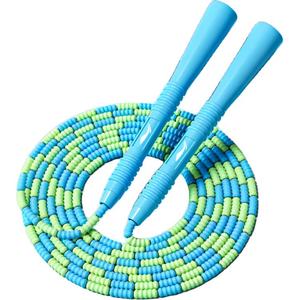 Фитнес-тренировка неучтенная скакалка для учеников материал шнура pvc dty материал рукоятки, пластик примерно 2,6 м LINING, зеленый