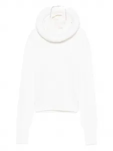 Худи с воротником-стойкой Alaïa, белый