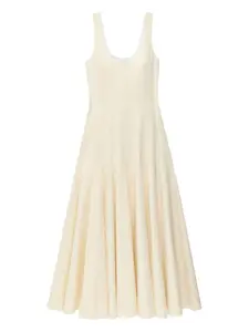 Платье-майка с расклешенным лифом Another Tomorrow, белый