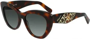 Солнцезащитные очки Salvatore Ferragamo Modern Standard, оправа 214, цвет черепаховый, размер 53