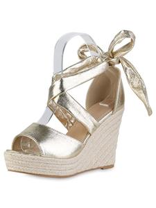 Сандалии на плоской подошве VAN HILL, золотой