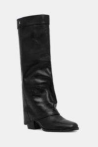 Черные кожаные ботинки Weather Nokwol