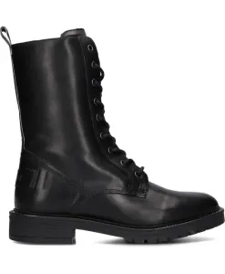 Кожаные ботинки на шнуровке Notre-V, черный