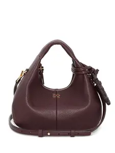 Фактурная сумка-тоут размера мини GANNI, коричневый