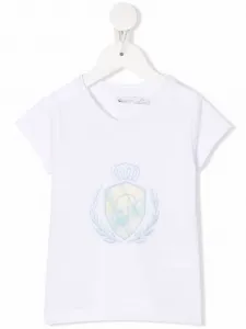 Футболка с вышитым логотипом Patachou, белый