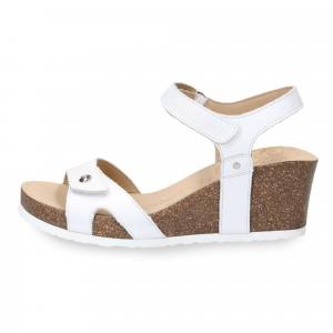 Panama Jack Julia Basics B17 - женские сандалии на танкетке, белый